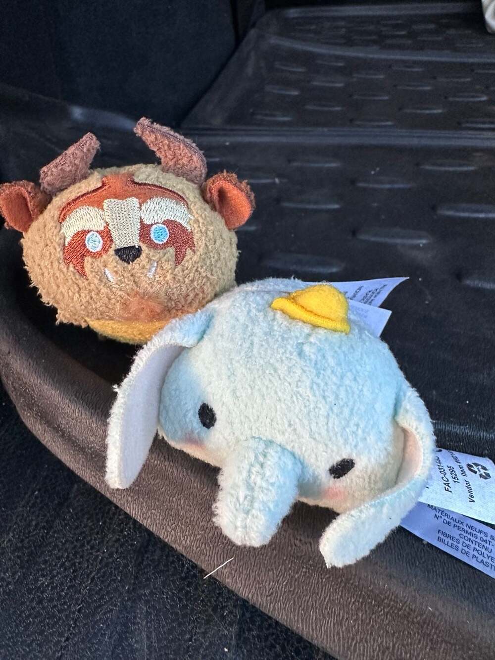 Disney Tsum Tsum Plush Lot: The Beast and Dumbo
